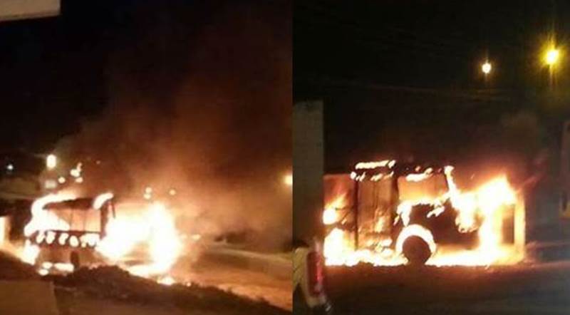 Ônibus são atacados e incendiados em Sergipe